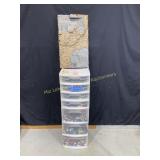 Plastic drawers Sterilite 38" T x 13" W x 14" D
