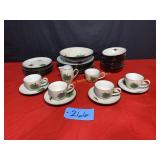 Set of Maple Leaf Stoneware Made in Japan