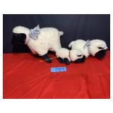 3 stuffed sheep