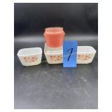 Pyrex Pink Gooseberry Cinderella Refrigerator