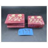 2-Vintage Soap Stone Trinket/Jewelry