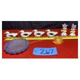 Salt/Pepper, Napkin Rings, Blue Ash Tray