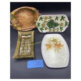 Vintage George Briard rectangular glass tray w