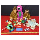 Barney, Homer Simpson, McDonalds Toys, Sesame