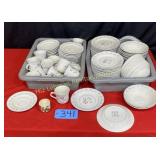dish set newcor stoneware china bowls, cups,