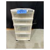 Plastic Storage Chest on Wheels