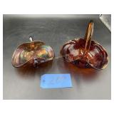 Amber Ruby basket, Multi colored basket