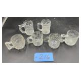 Flintstone and McDonalds glass mugs