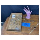 Jewelry--Watches, Clip on Earrings, Rings, Stick