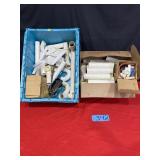 plumbing pvc pipes dryer vent tote and box