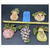 Cute Ceramic fruit wall hangings