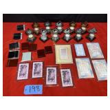 Box of plaques, Sun, Moon, Grandpa plaques with