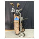 Right Handed Golf Clubs with Cart