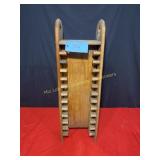 Wood VHS stand 10 1/2" W x 9 1/4" D x 32 1/2" T