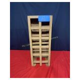 Wood Wine rack 10" W x 10" D x 26 1/2"T