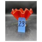 MCM Swung Slag Glass Bittersweet Orange