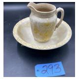 Wash Basin---Warwick Semi Porcelain Pitcher and