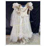 Wedding Dress with veil  and 2 Bridesmaid Dresses