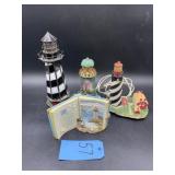 Light houses---2004 Thomas Kinkade Green- Rock of