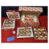 Vintage Ornaments and Santa Clause Planter--Small