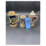 Western Germany Beer Stein, GYU Beer Stein, and