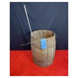 Wooden barrel(As is, pieces all there) 18 3/4"