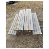 Benches that fold into a picnic table 72" W x15"