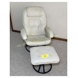 Swivel reclining Lounge chair with ottoman