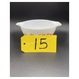 Pyrex 1 1/2 pt. Pink Gooseberry mixing bowl,