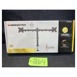 17'-32' Dual Adjustable Desktop Monitor Mount