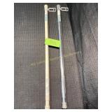 2 Tension Shower Rods, Cashmere, Chrome