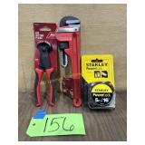 10" Pipe Wrench, Stanley 16