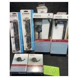 Bathroom fixtures, hooks, paper holders
