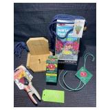Fiskar Pruners, Plant food, Bird feeder etc.