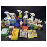 Basket of cleaning products
