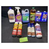 Box of Variety of Cleaning Products, MeanGreen,