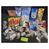 Box of Misc. Door Hardware, Handles, door stops,