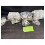 Lot  of Brushed Nickle Cabinet Door Knobs, 30