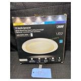 11' White Round Flat Panel Ceiling Downlight