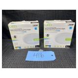 White Round Flat Panel Downlight