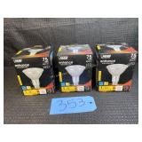 Flood Light Bulbs, 75 Watt, Bright White