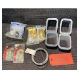 Plastic outlet boxes,  copper lug, galvanized