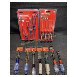 Craftsman 5 pc. Screwdriver set, 4 pc. hook set,