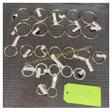 Box of misc. rings, jump rings, welded rings, etc.