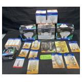 Box of Misc. Bulbs, Security Flood Light etc.