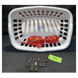 2 Laundry Baskets, 2 Bulk straps, 12 Buckle Side