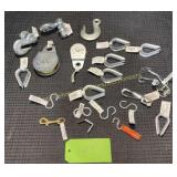 Misc. Pulleys and Hooks, S hooks, Rope Thimbles