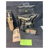 Electrician's tool pouch, Plier holder, tape
