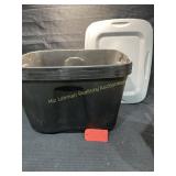 3- 18 gal. Black totes w/lids
