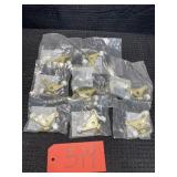 8- brass plated Hinge Pin Door Stops